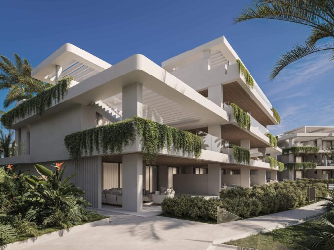Exterior of New Built Apartment for Sale in Estepona, Costa del Sol, Spain