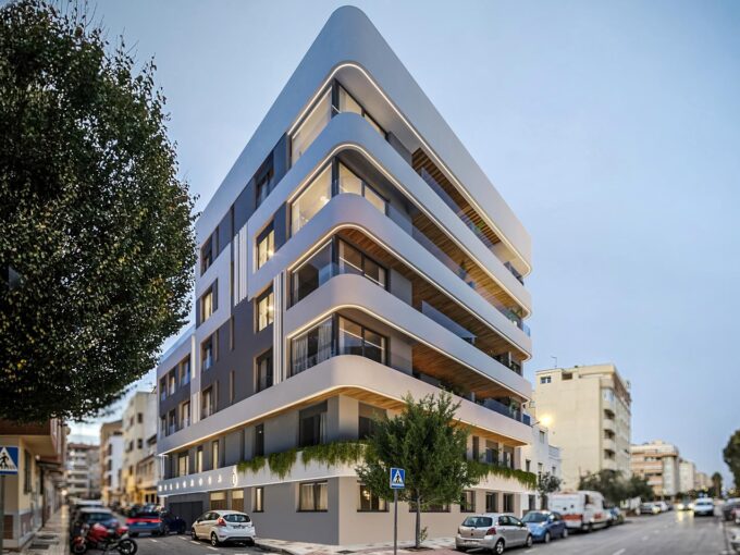 Exterior New Apartment for Sale in Malaga Near the Beach in Malaga