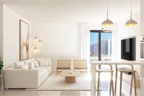 Salon New Apartment for Sale in Las Lagunas de Mijas. Costa del Sol