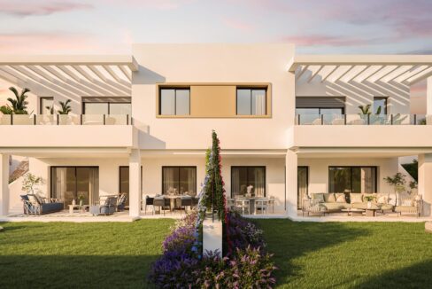 Exterior of Contemporary Townhouse Near Estepona Golf for Sale