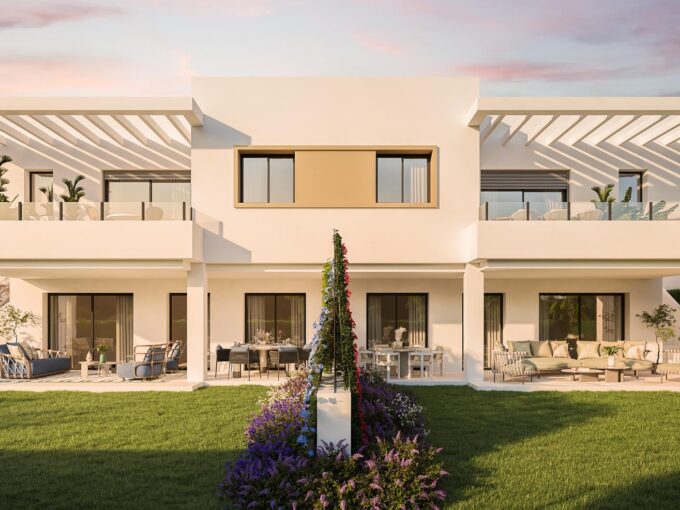 Exterior of Contemporary Townhouse Near Estepona Golf for Sale