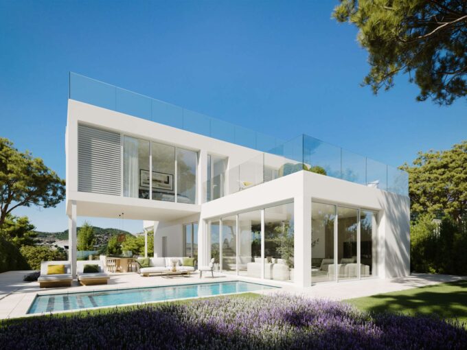 Exterior from New Modern Villas for Sale in Valle Romano, Estepona, Spain