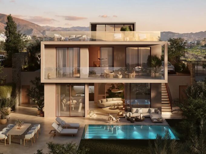 New Contemporary Villas with Sea & Golf Views for Sale in Estepona, Costa del Sol