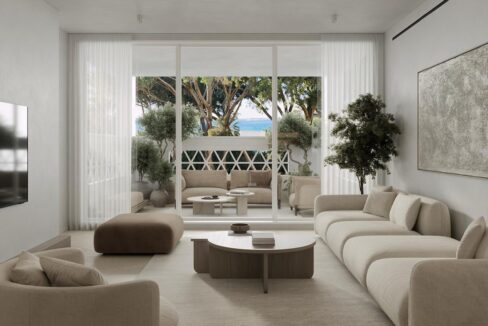 Salon in Luxury Beachfront Apartment in Puerto Banús, Costa del Sol