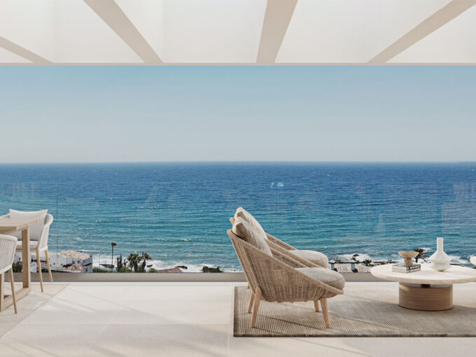 Sea view from New Luxury Apartment for Sale in Mijas with Stunning Views