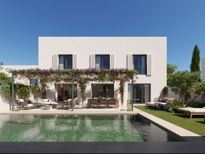Contemporary villa exterior in Sotogrande