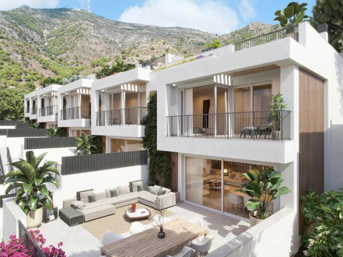 Outdoor from Boutique Townhouse with Sea Views in Mijas for Sale