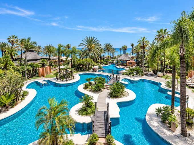 Gorgeous pools in Beachfront Apartment for Sale in Melia Hacienda del Mar, Estepona